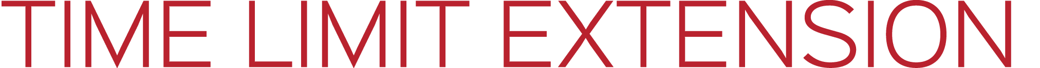 TIME LIMIT EXTENSION