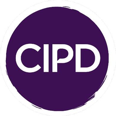 A purple circular logo with the white letters CIPD centered inside. Description generated by AI