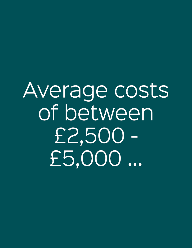 Average costs of between £2,500 £5,000 ...